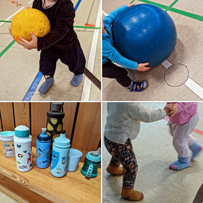 Kinderturnen in der Halle